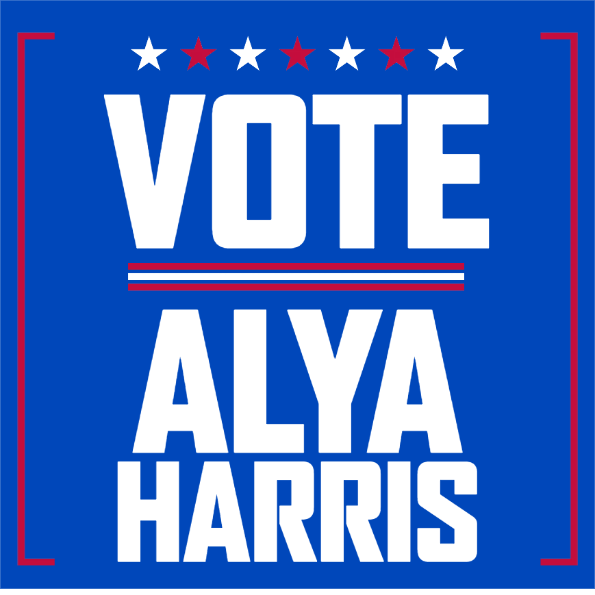 Custom Outdoor Yard Signs Multiple Sizes Vote Alya Harris