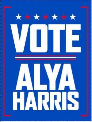 Custom Outdoor Yard Signs Multiple Sizes Vote Alya Harris