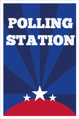 Custom Outdoor Yard Signs Multiple Sizes Polling Station