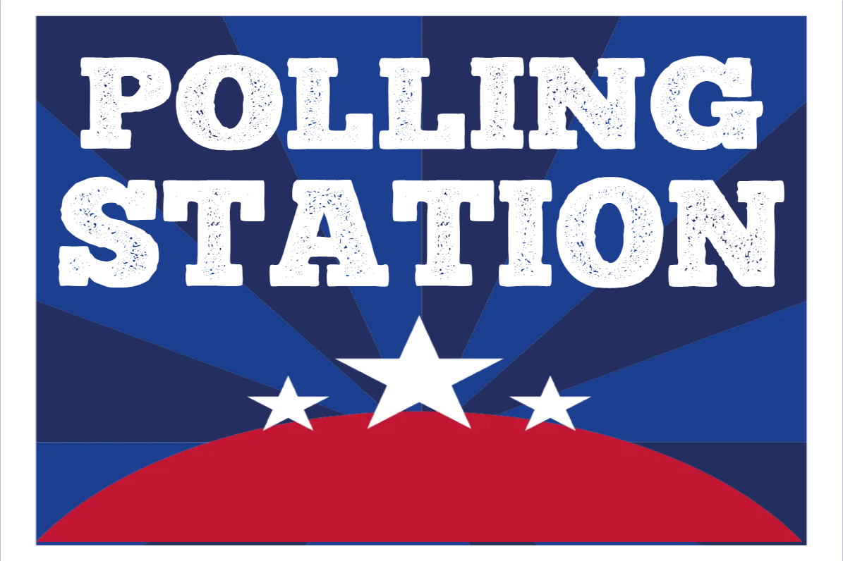 Custom Outdoor Yard Signs Multiple Sizes Polling Station