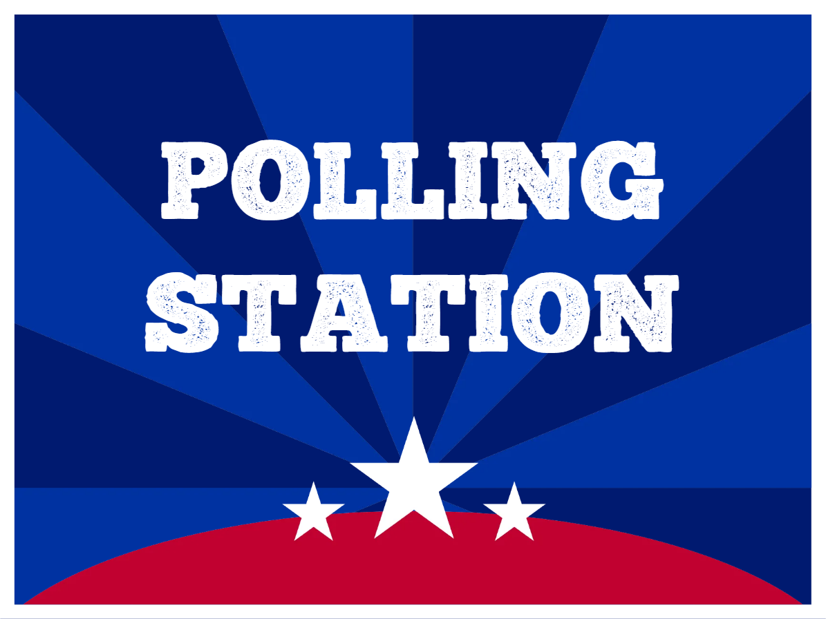 Custom Outdoor Yard Signs Multiple Sizes Polling Station