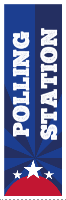 Custom Outdoor Yard Signs Multiple Sizes Polling Station