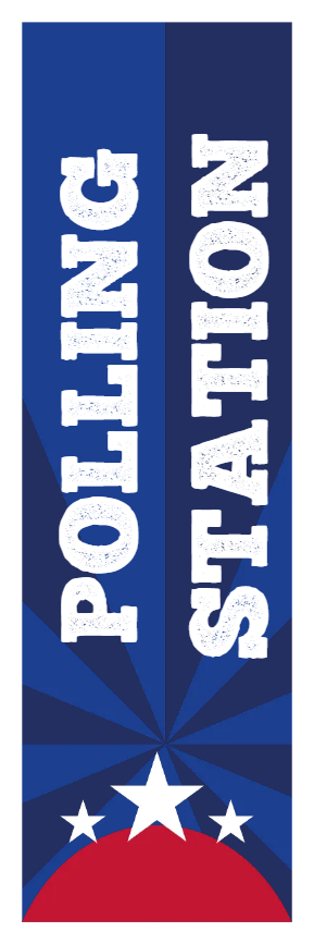 Custom Outdoor Yard Signs Multiple Sizes Polling Station