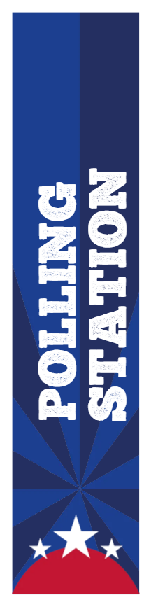 Custom Outdoor Yard Signs Multiple Sizes Polling Station