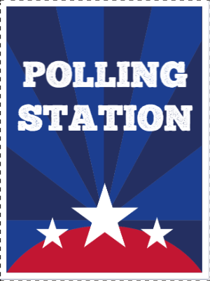 Custom Outdoor Yard Signs Multiple Sizes Polling Station