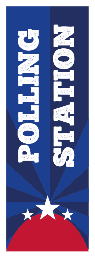 Custom Outdoor Yard Signs Multiple Sizes Polling Station