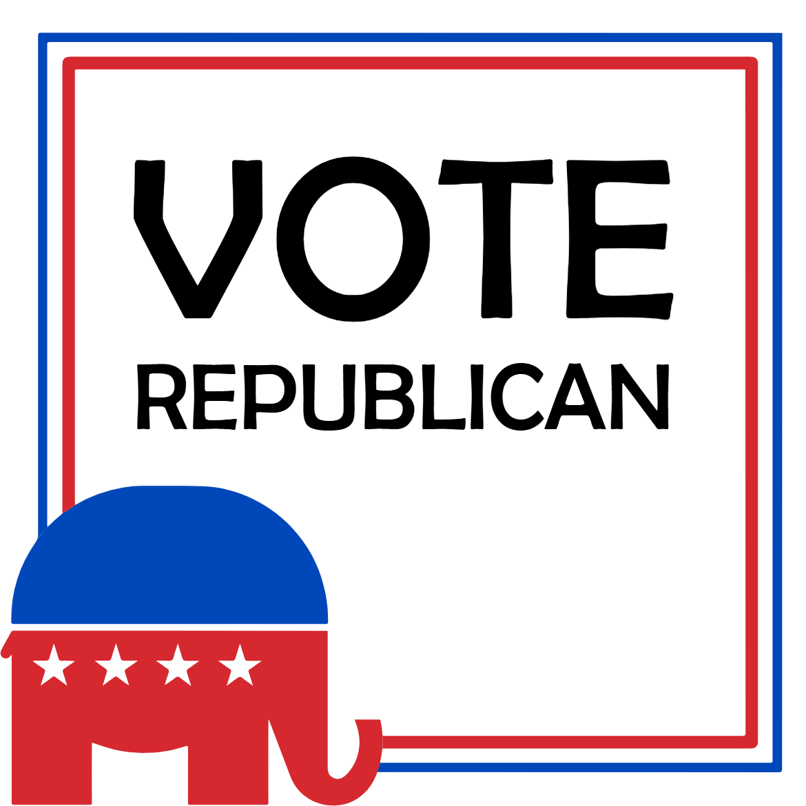 Custom Outdoor Yard Signs Multiple Sizes Vote Republican