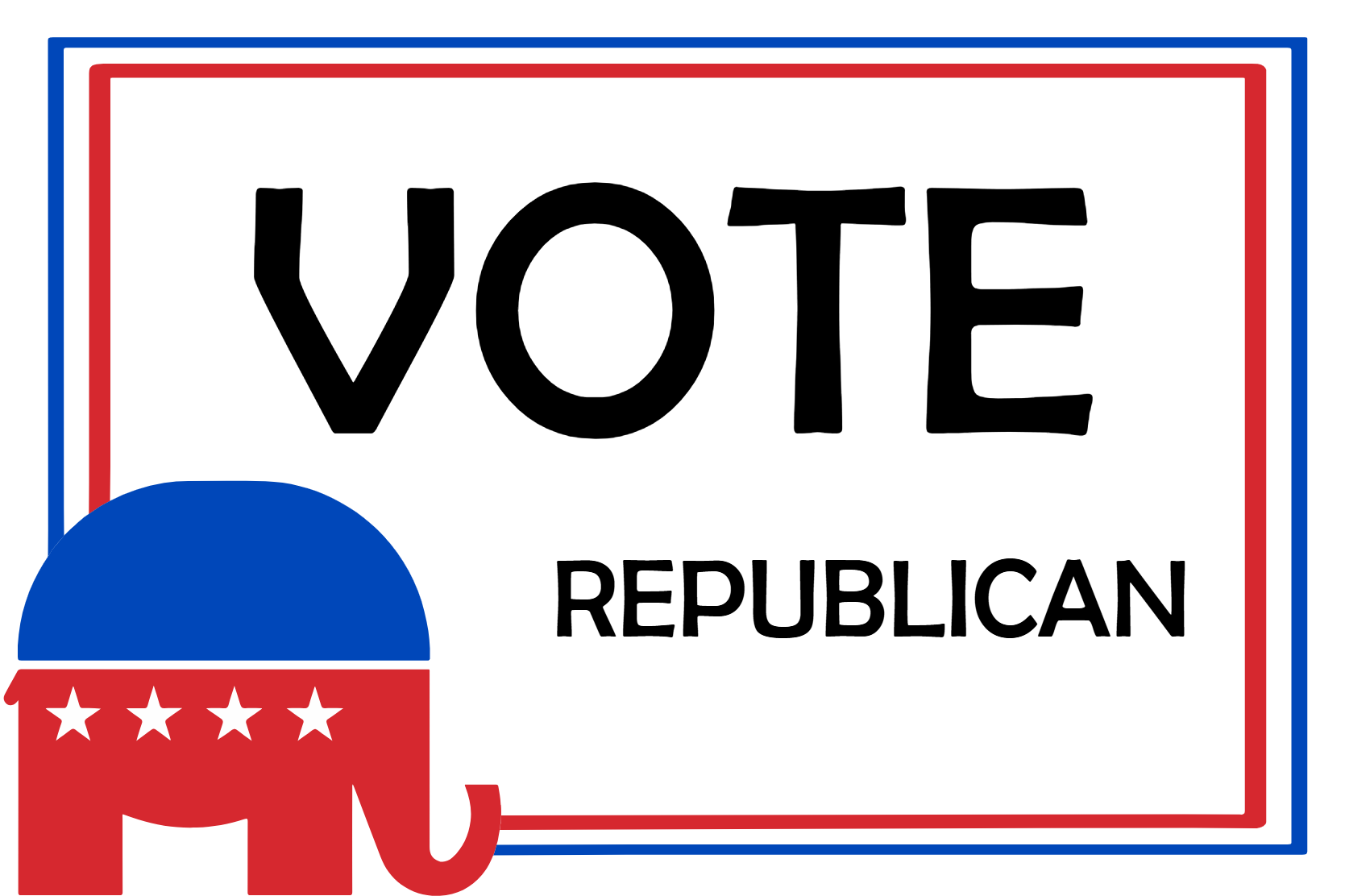 Custom Outdoor Yard Signs Multiple Sizes Vote Republican