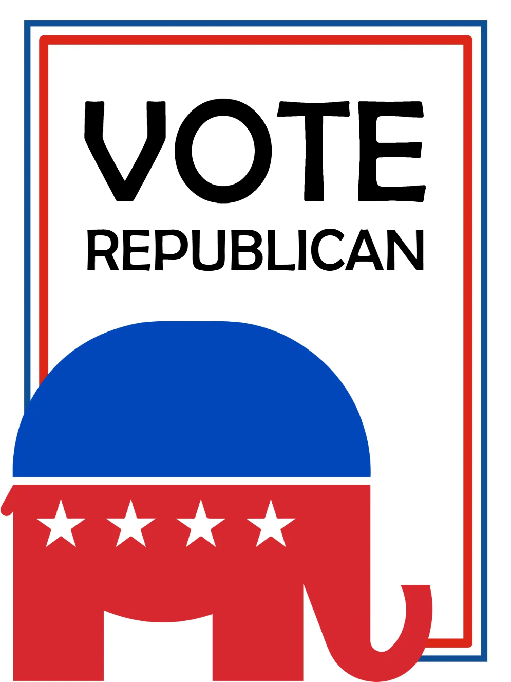 Custom Outdoor Yard Signs Multiple Sizes Vote Republican