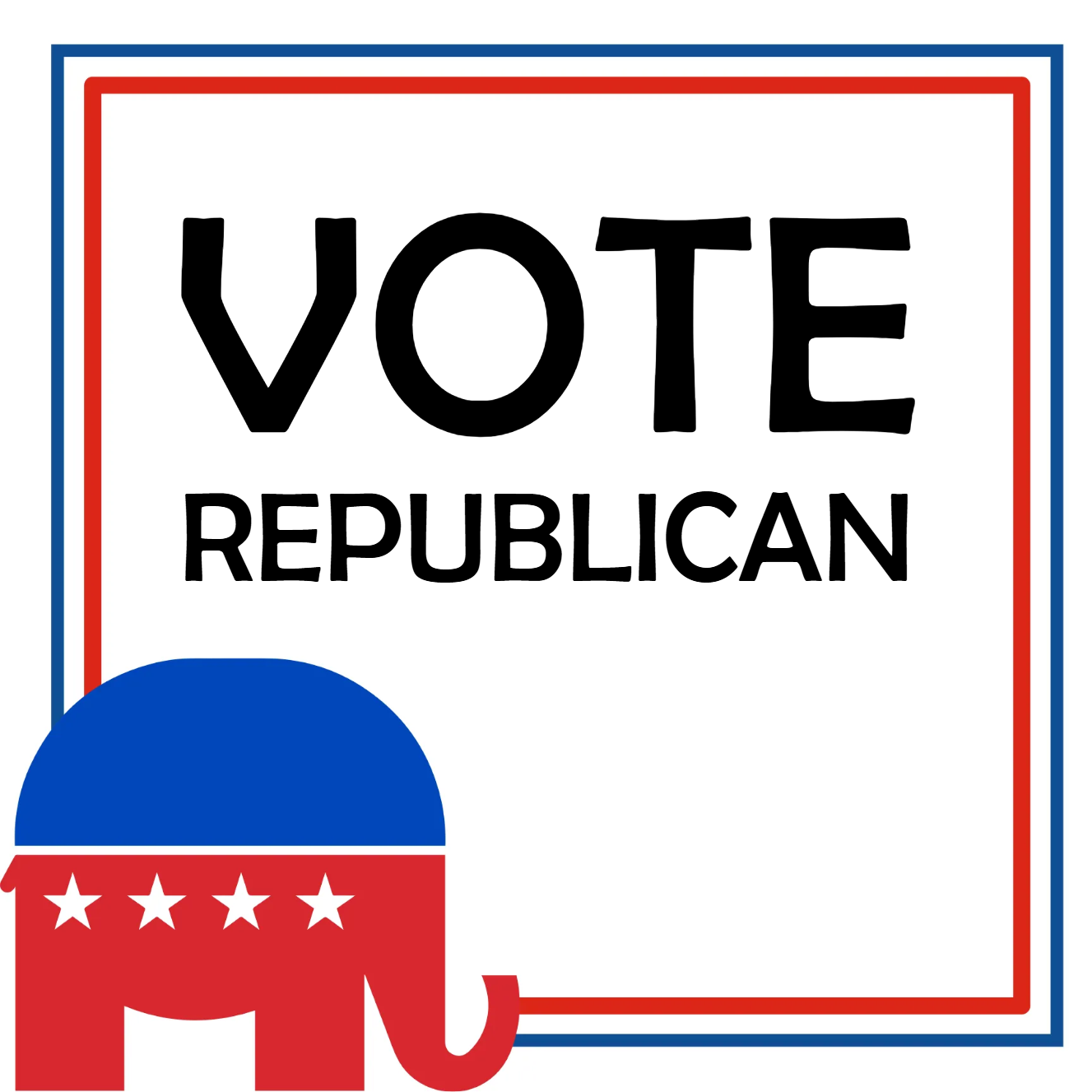 Custom Outdoor Yard Signs Multiple Sizes Vote Republican