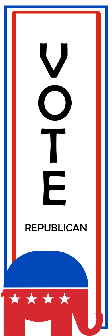 Custom Outdoor Yard Signs Multiple Sizes Vote Republican