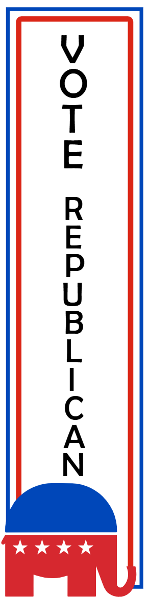 Custom Outdoor Yard Signs Multiple Sizes Vote Republican