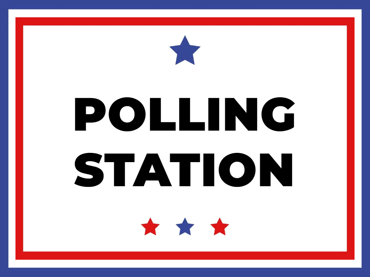 Custom Outdoor Yard Signs Multiple Sizes Polling Station