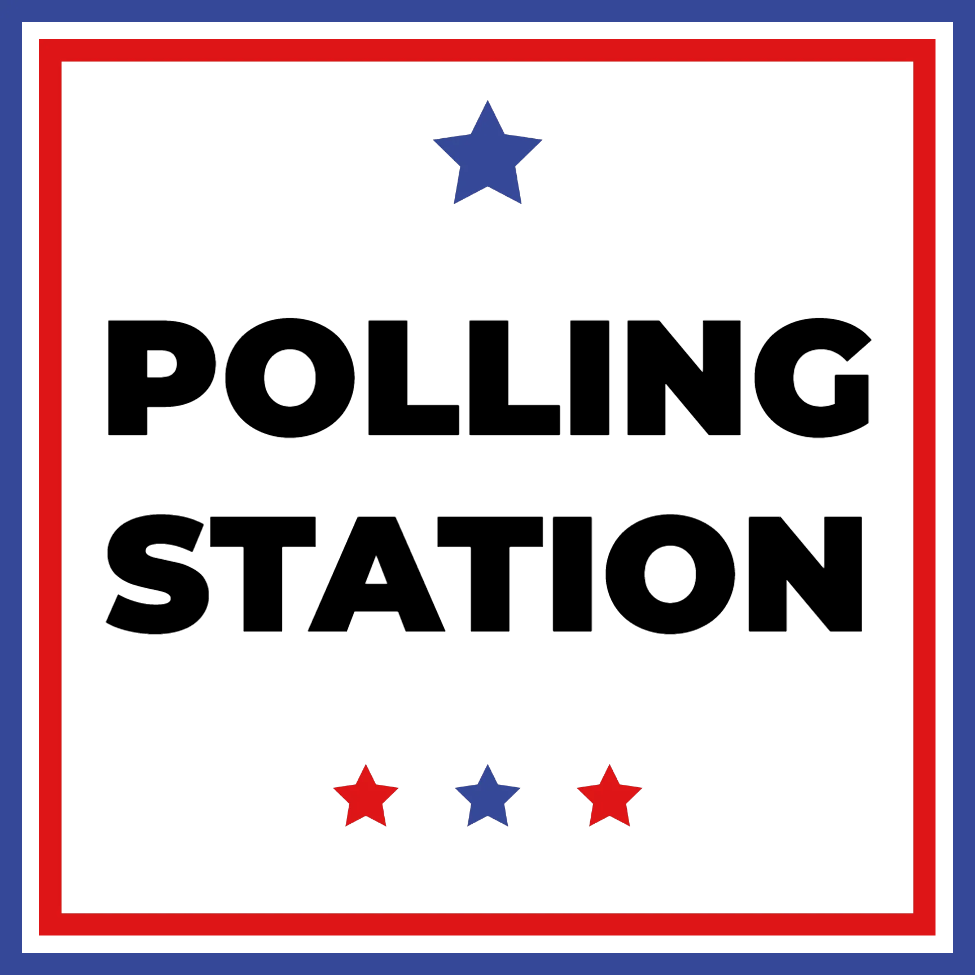 Custom Outdoor Yard Signs Multiple Sizes Polling Station