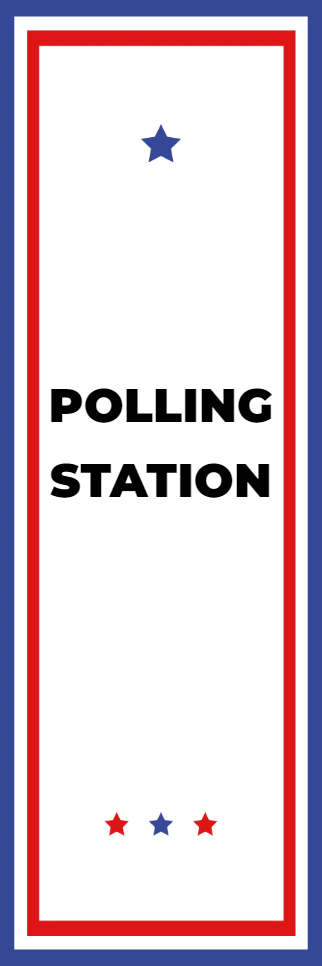 Custom Outdoor Yard Signs Multiple Sizes Polling Station