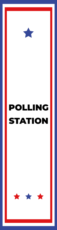 Custom Outdoor Yard Signs Multiple Sizes Polling Station