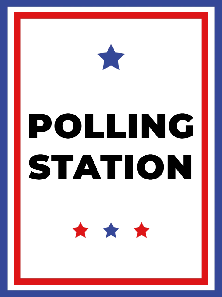 Custom Outdoor Yard Signs Multiple Sizes Polling Station