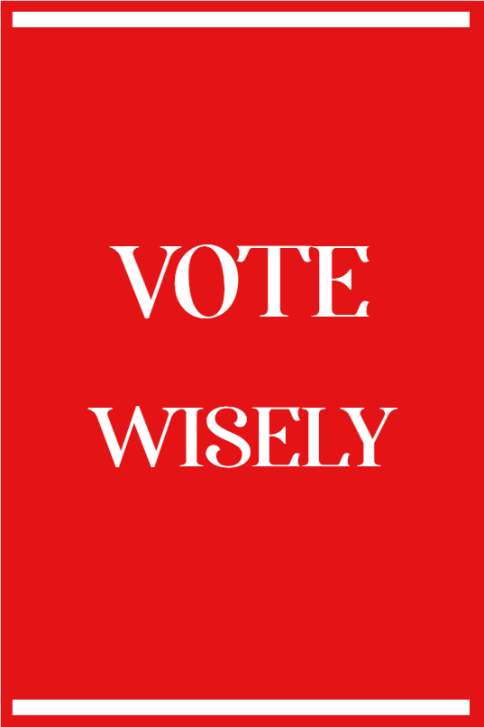 Custom Outdoor Yard Signs Multiple Sizes Vote Wisely