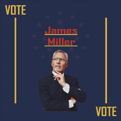 Custom Outdoor Yard Signs Multiple Sizes Vote James Miller