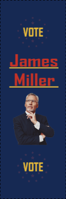 Custom Outdoor Yard Signs Multiple Sizes Vote James Miller
