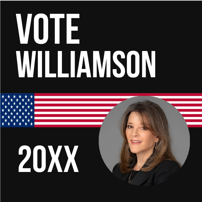 Custom Outdoor Yard Signs Multiple Sizes Vote Williamson 2024