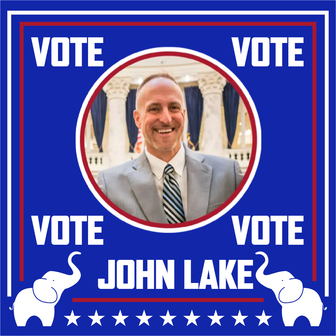 Custom Outdoor Yard Signs Multiple Sizes Vote John Lake
