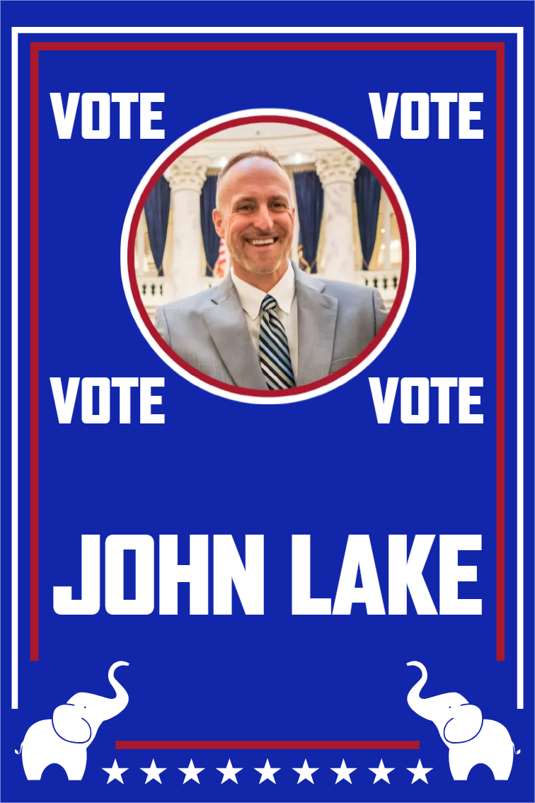 Custom Outdoor Yard Signs Multiple Sizes Vote John Lake