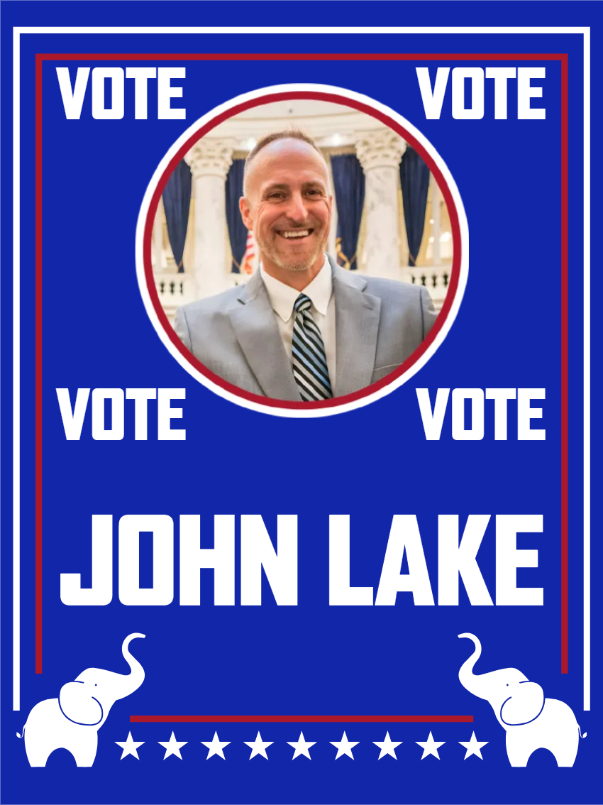 Custom Outdoor Yard Signs Multiple Sizes Vote John Lake