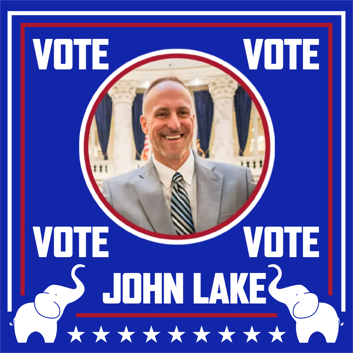 Custom Outdoor Yard Signs Multiple Sizes Vote John Lake