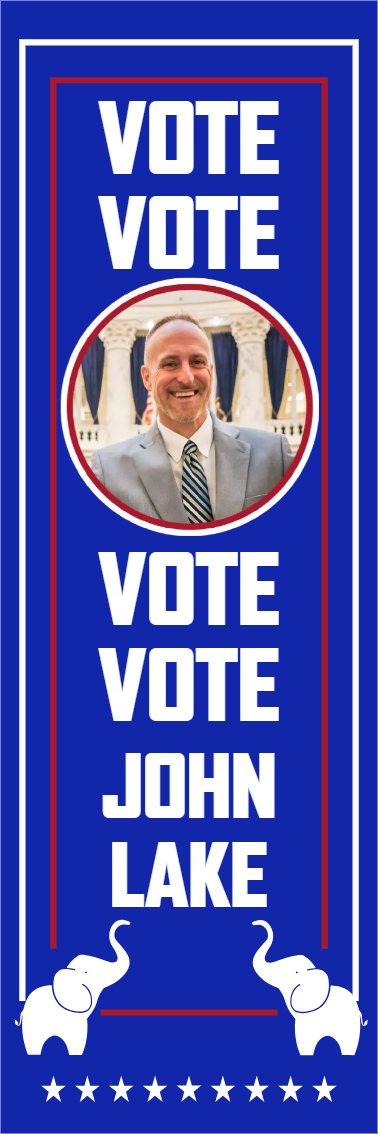 Custom Outdoor Yard Signs Multiple Sizes Vote John Lake