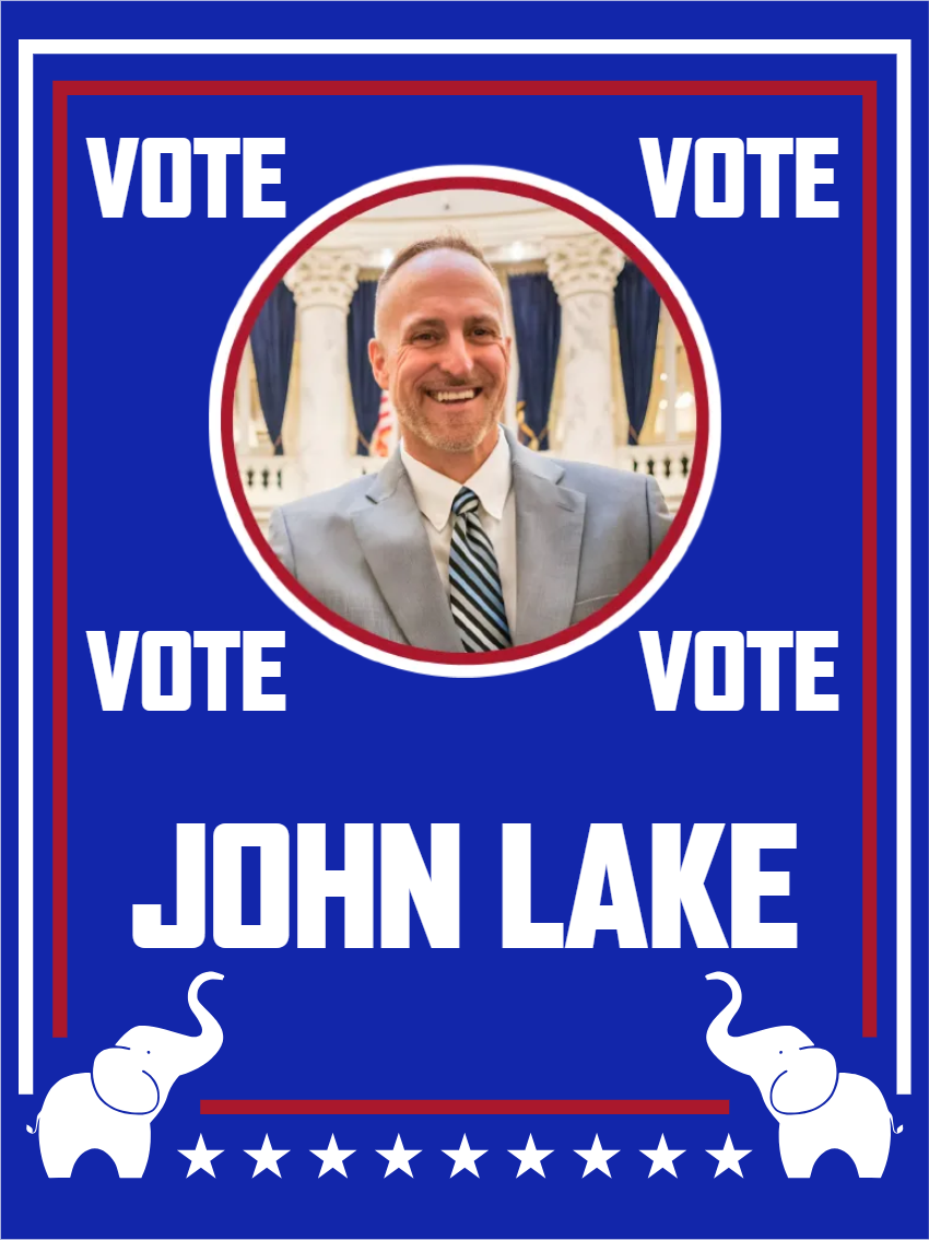 Custom Outdoor Yard Signs Multiple Sizes Vote John Lake