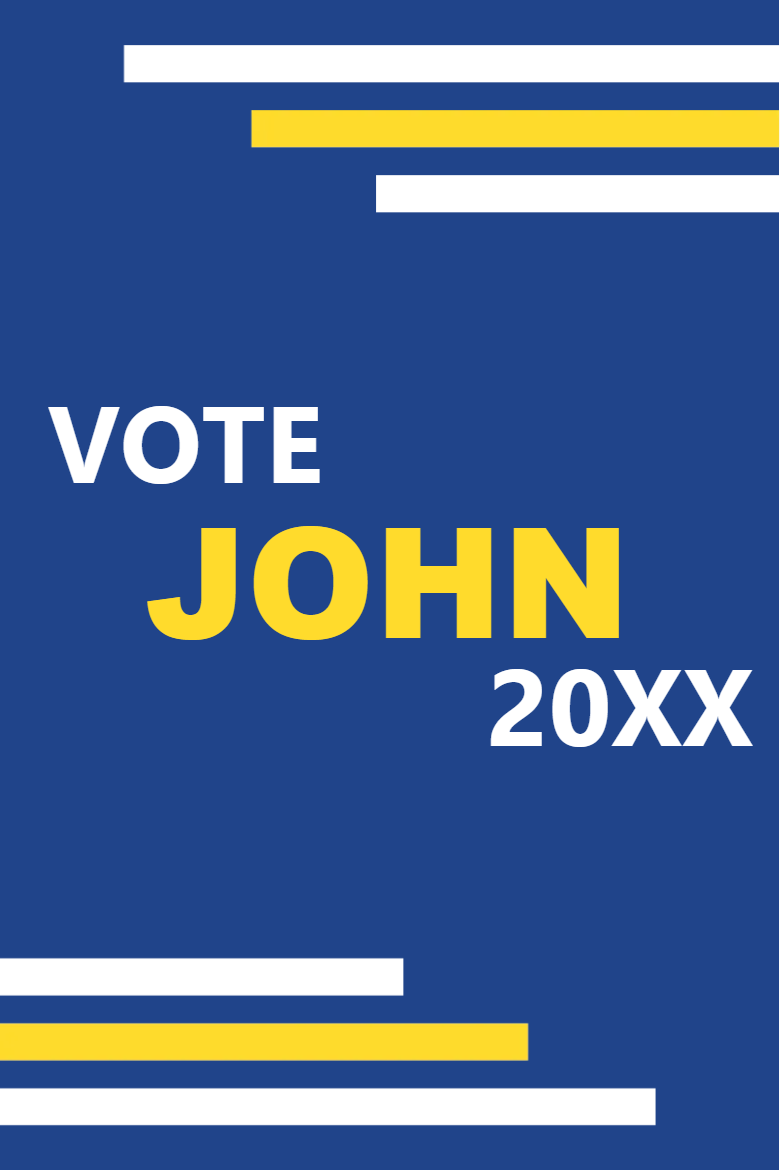 Custom Outdoor Yard Signs Multiple Sizes Vote John