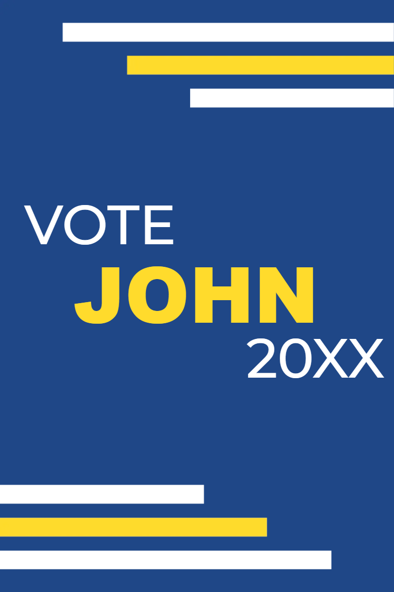 Custom Outdoor Yard Signs Multiple Sizes Vote John