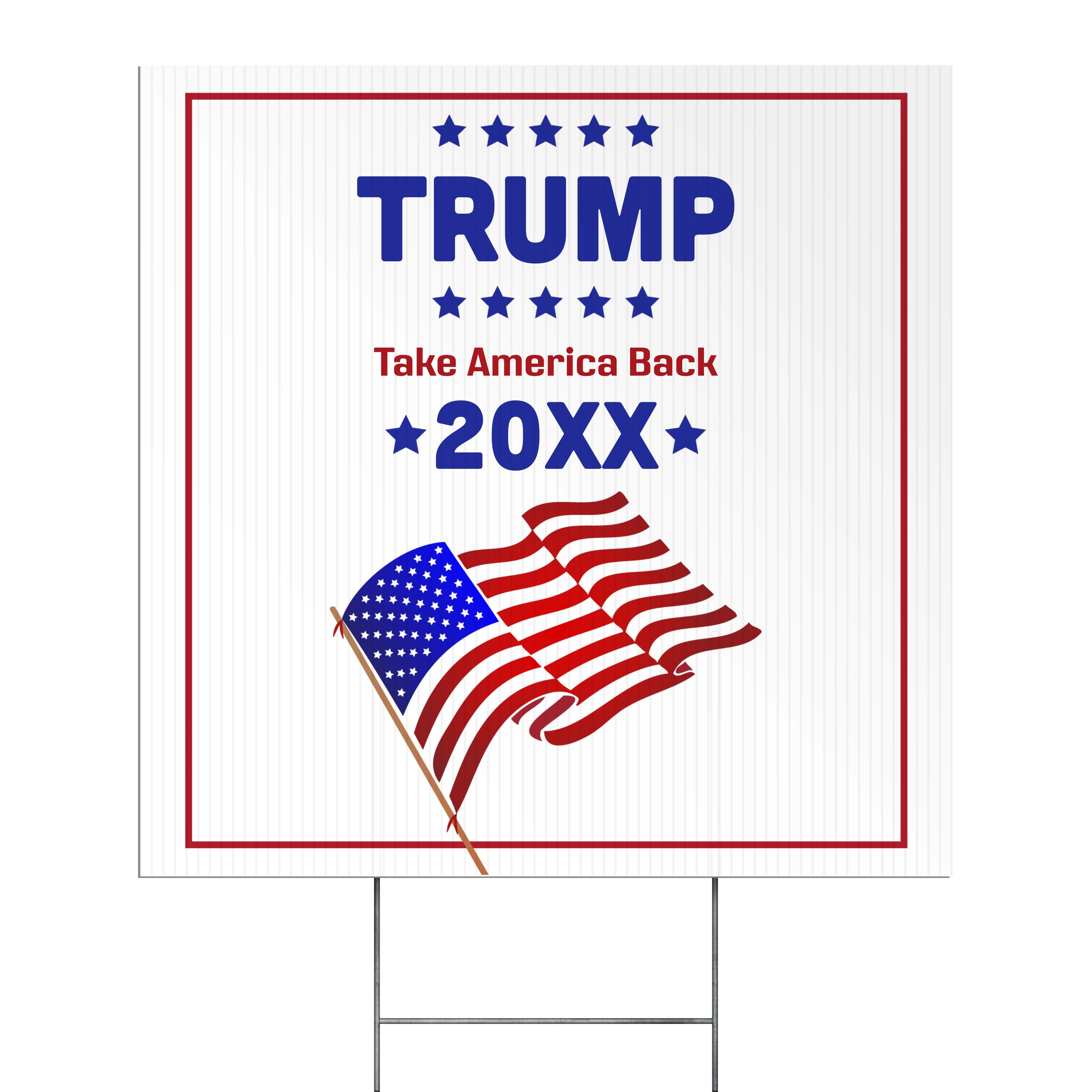Custom Outdoor Yard Signs Multiple Sizes Take America Back