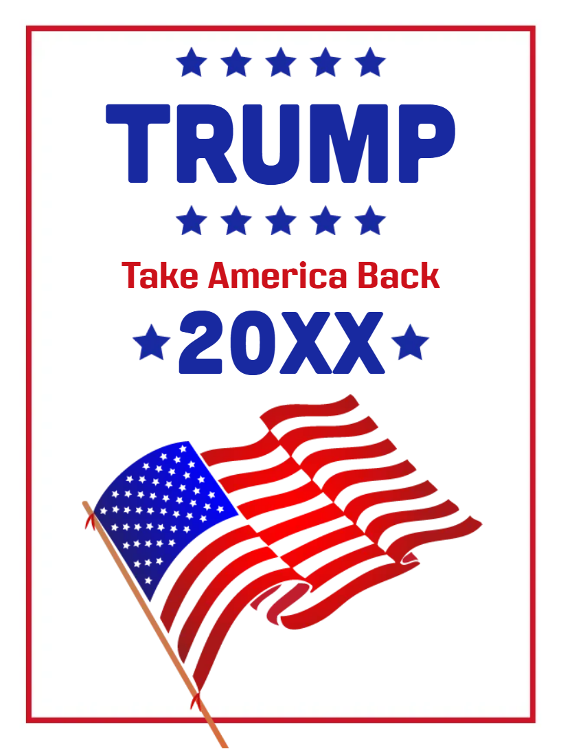 Custom Outdoor Yard Signs Multiple Sizes Take America Back