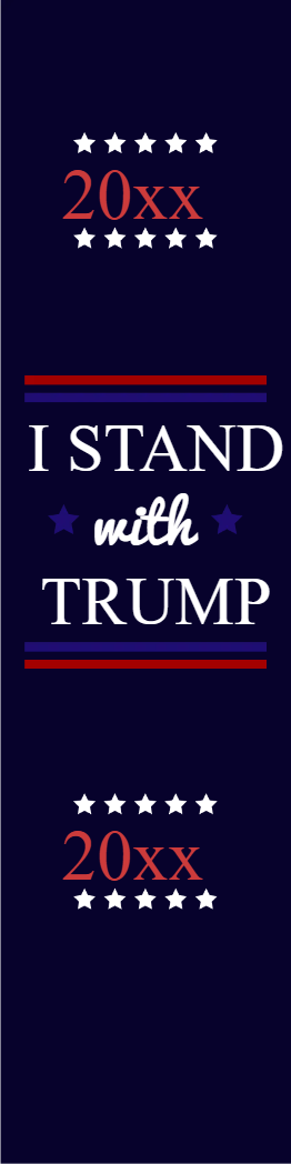 Custom Outdoor Yard Signs Multiple Sizes Stand With Trump