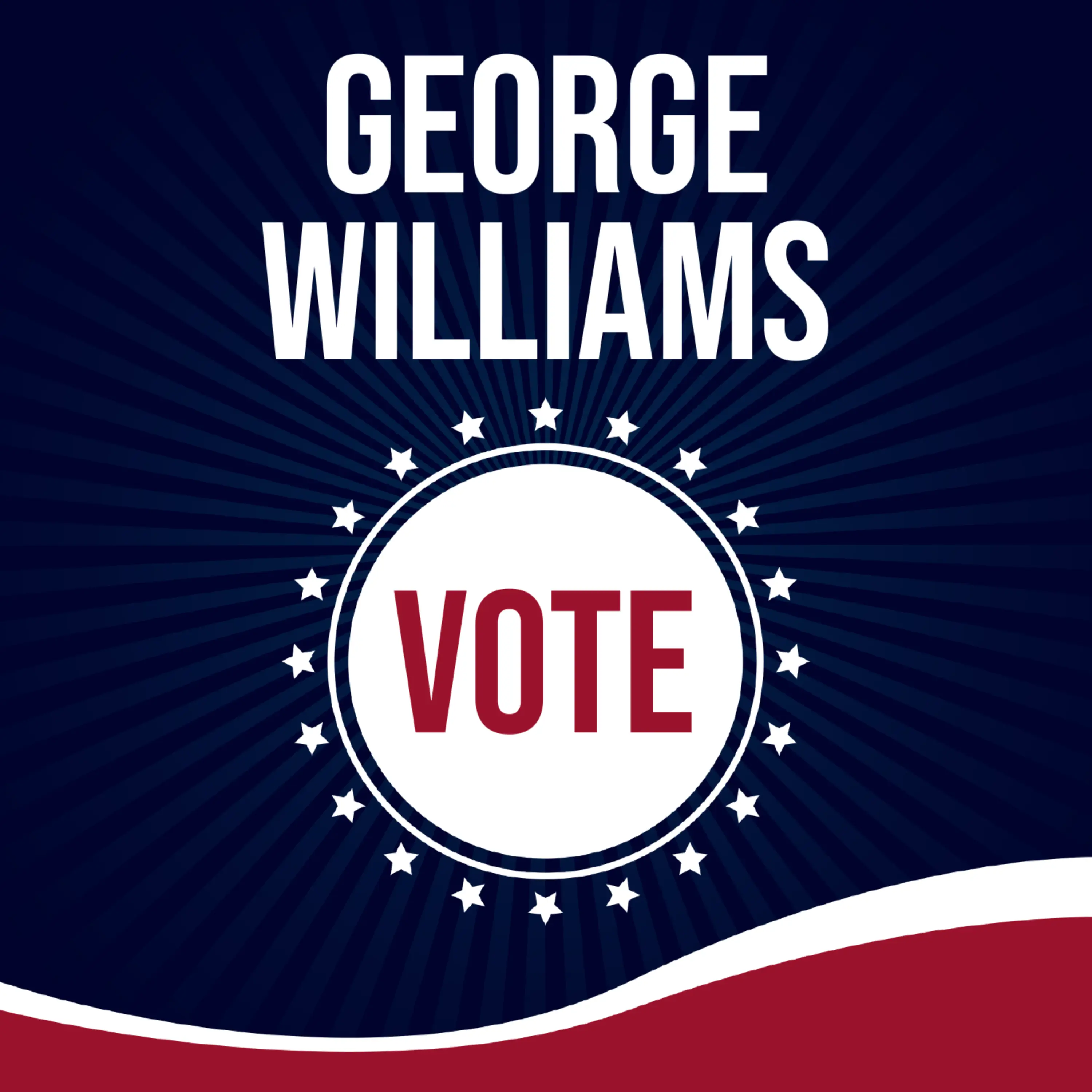Custom Outdoor Yard Signs Multiple Sizes Vote George Williams