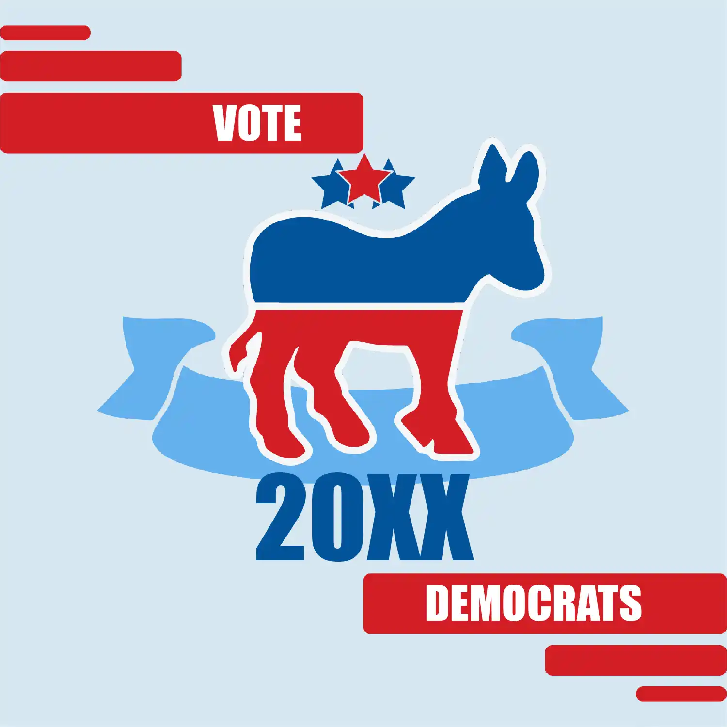 Custom Outdoor Yard Signs Multiple Sizes Democrats 20XX