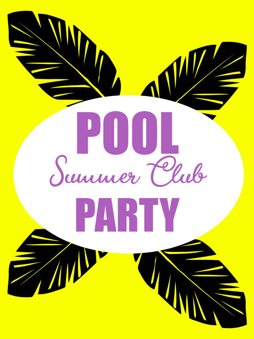 Custom Outdoor Yard Signs Multiple Sizes Pool Summer Club