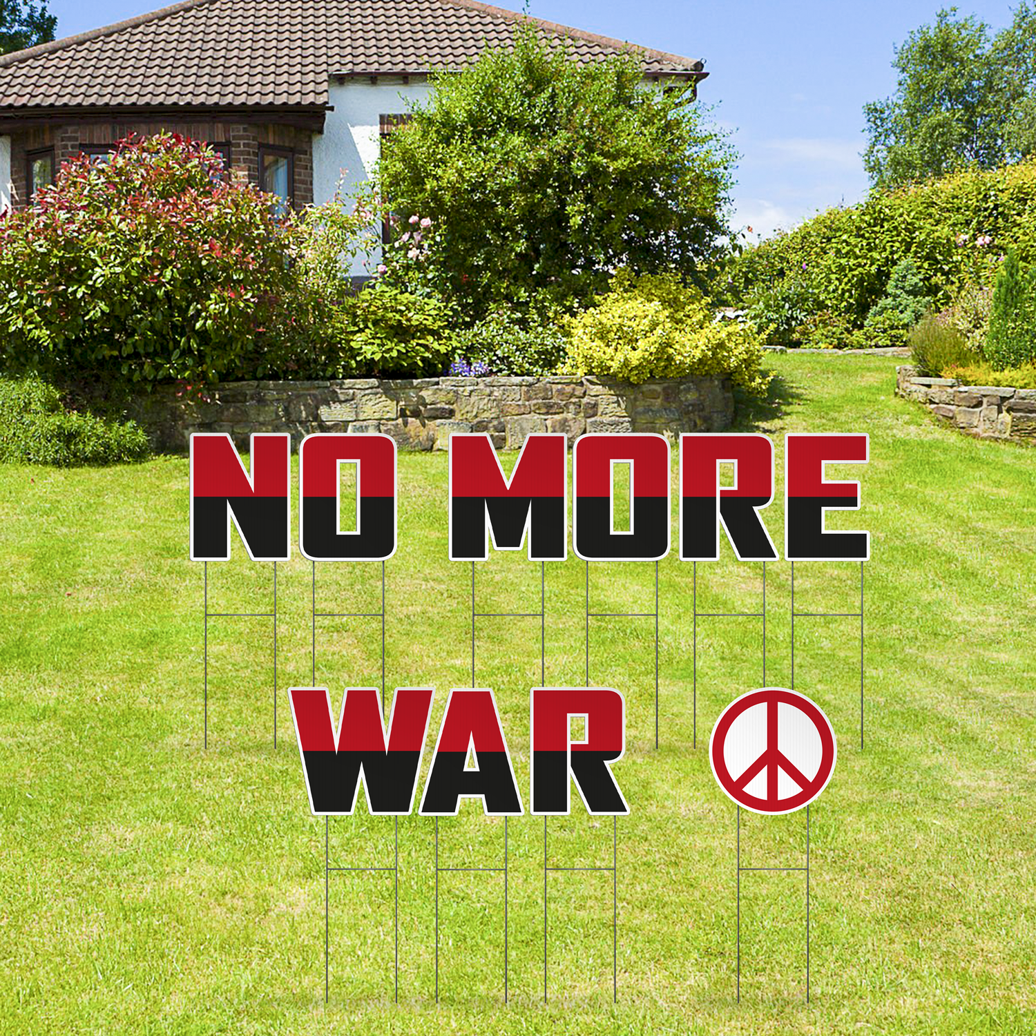Custom Outdoor Yard Signs Multiple Sizes Yard Letters No More War