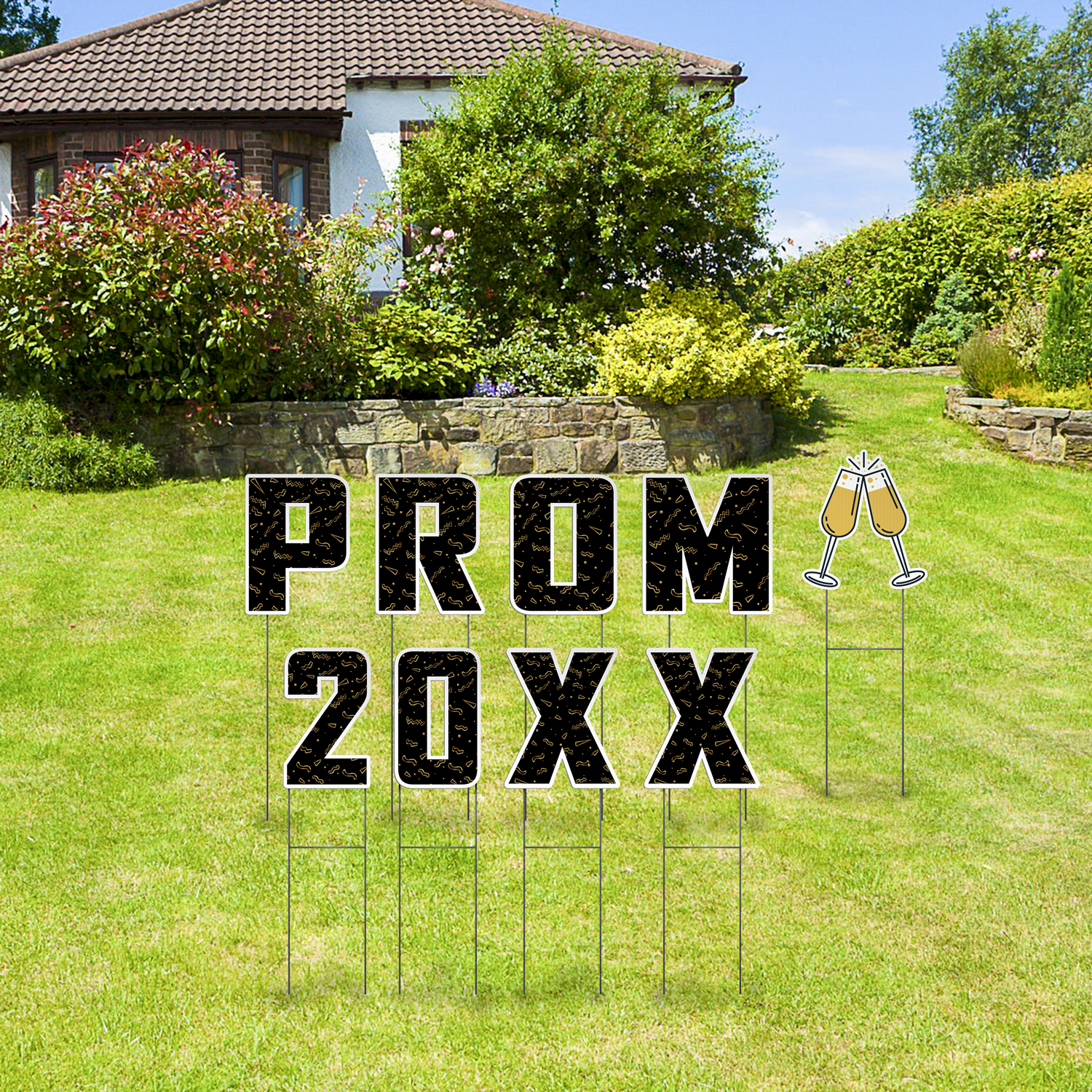 Custom Outdoor Yard Signs Multiple Sizes Yard Letters Prom 20XX