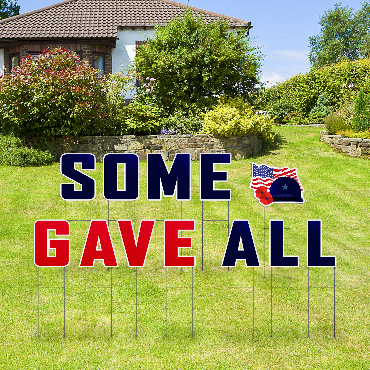 Custom Outdoor Yard Signs Multiple Sizes Pre-Packed Some Gave All