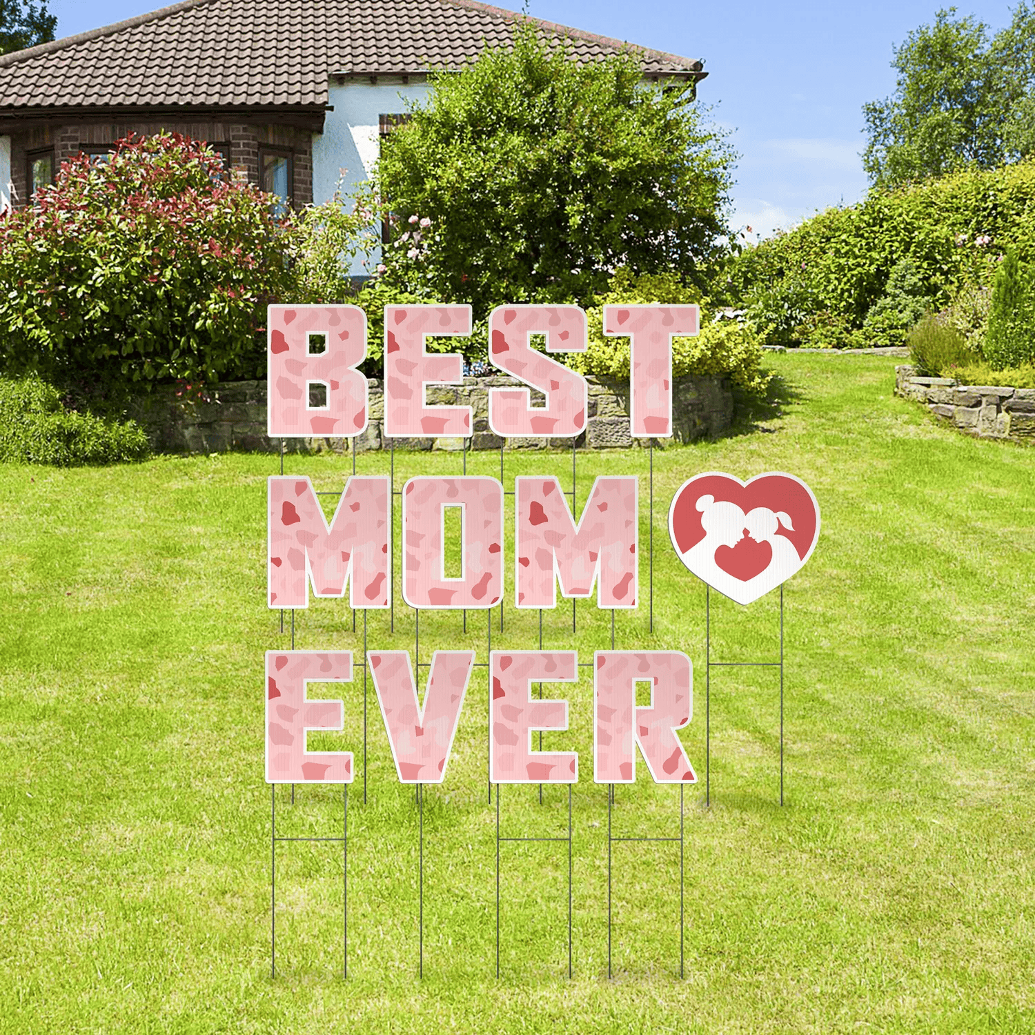 Custom Outdoor Yard Signs Multiple Sizes Yard Letters Best Mom Ever