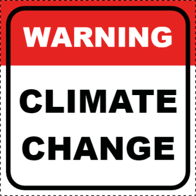 Custom Outdoor Yard Signs Multiple Sizes  Warning Climate Change