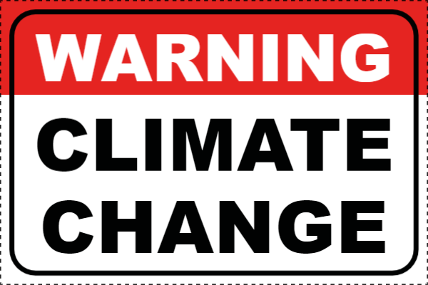 Custom Outdoor Yard Signs Multiple Sizes  Warning Climate Change