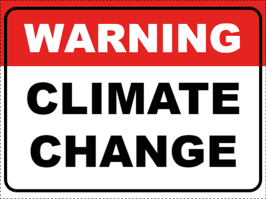 Custom Outdoor Yard Signs Multiple Sizes  Warning Climate Change