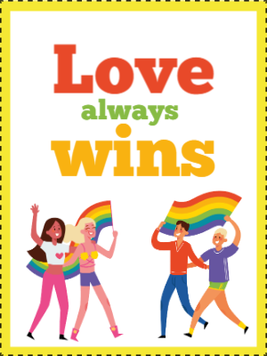 Custom Outdoor Yard Signs Multiple Sizes Love Always Wins