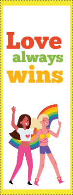 Custom Outdoor Yard Signs Multiple Sizes Love Always Wins