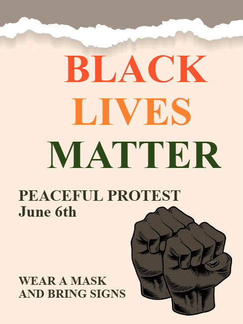 Custom Outdoor Yard Signs Multiple Sizes Peaceful Protest