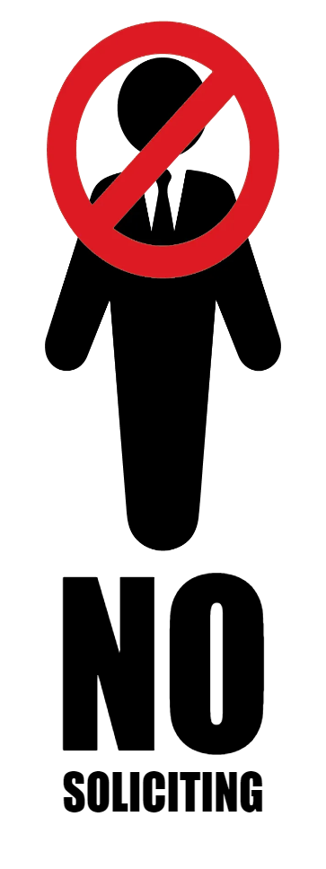 Custom Outdoor Yard Signs Multiple Sizes No To Soliciting